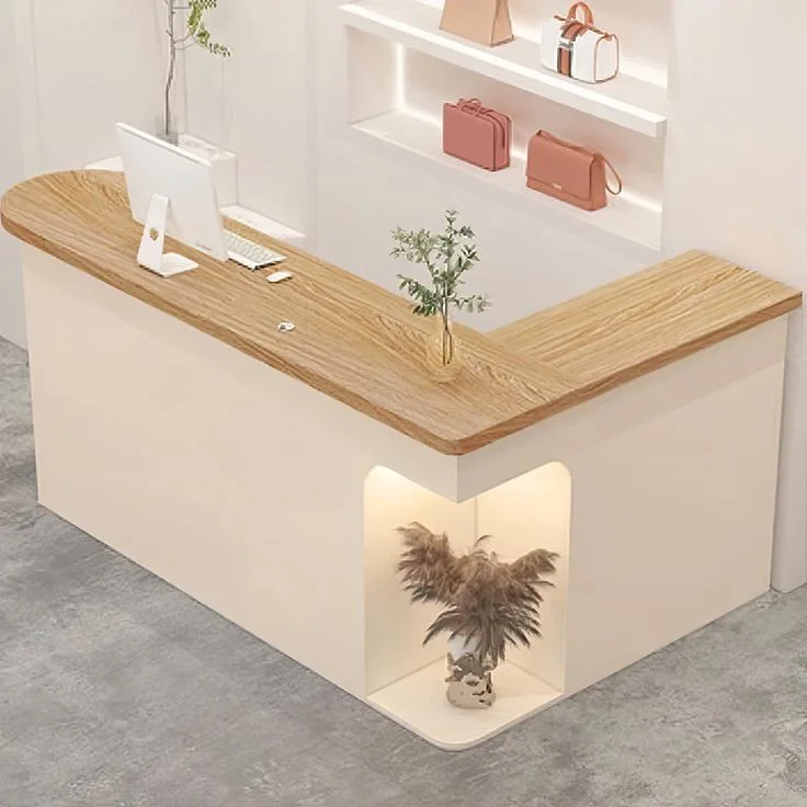 Custom Reception Desk, Counter Welcome Table For Sale – custom retail display image 151