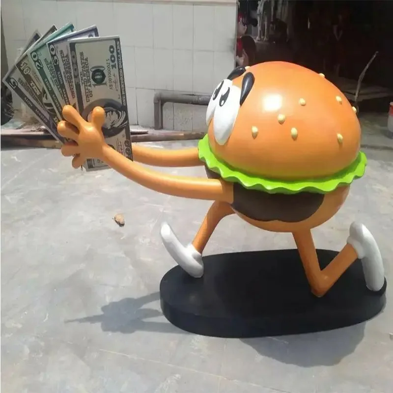 Giant Fiberglass Hamburger Props Statues For Sale – custom retail display image 17