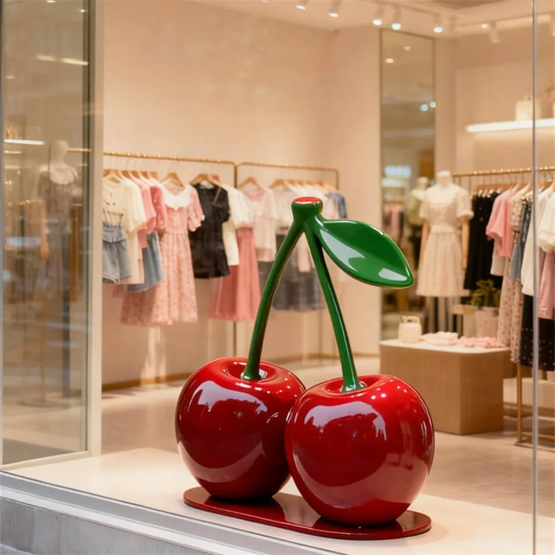 Large Fiberglass Cherry Sculpture Statues For Sale | Outdoor – custom retail display image 19