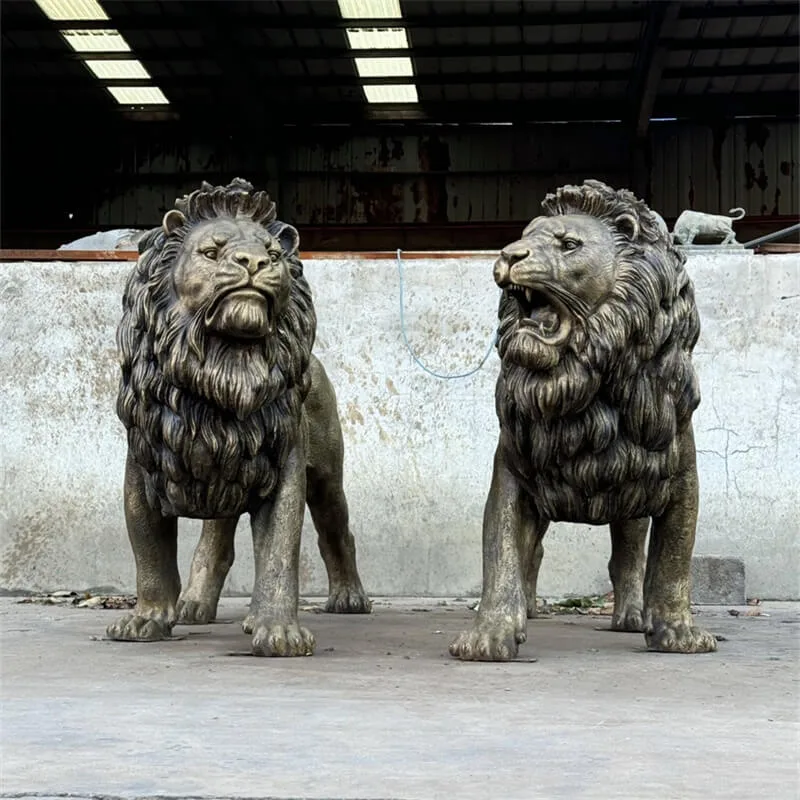 Large Lion Statues Sculptures For Garden Decor – custom retail display image 31