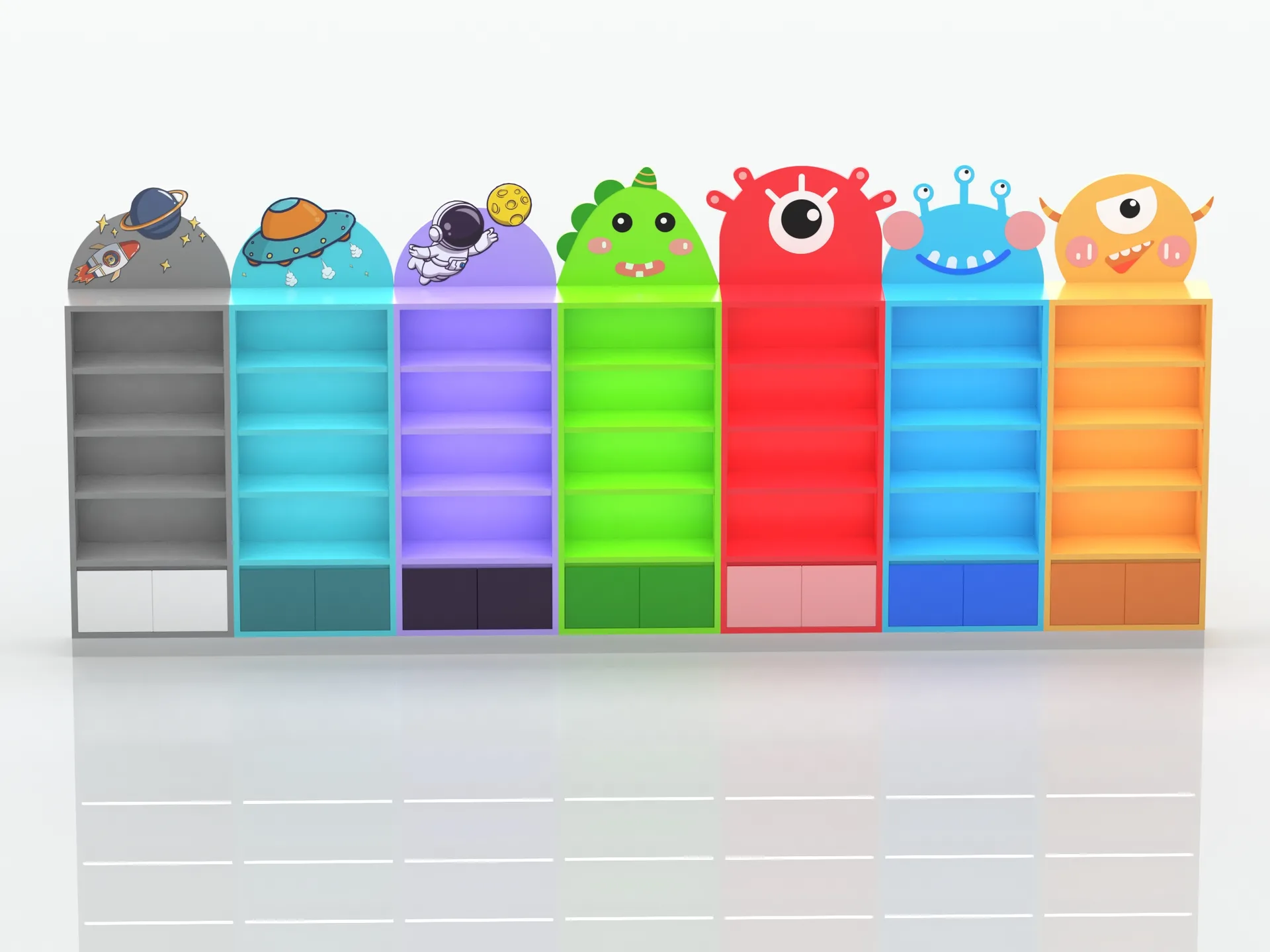 Toy Kiosk Toy Stall For Sale – Playful Display Design: Layered Podiums for Interactive Shopping image 11