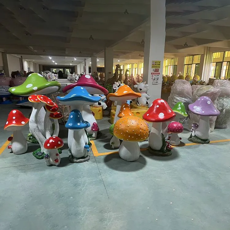 Mushrooms Toadstools Statues for Sale | FRP Garden Decor – custom retail display image 6