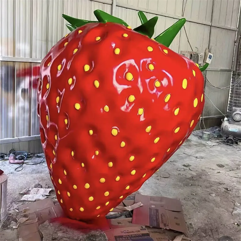 Giant Strawberry Statues Sculptures For Sale | Fiberglass – custom retail display image 23