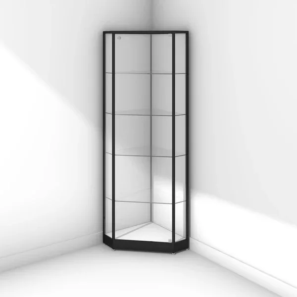 corner cabinet Corner Showcases | Glass Corner Display Cabinets Counters – custom retail display image 13