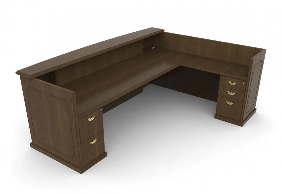 L- shaped Reception Desks For Sale – custom retail display image 22