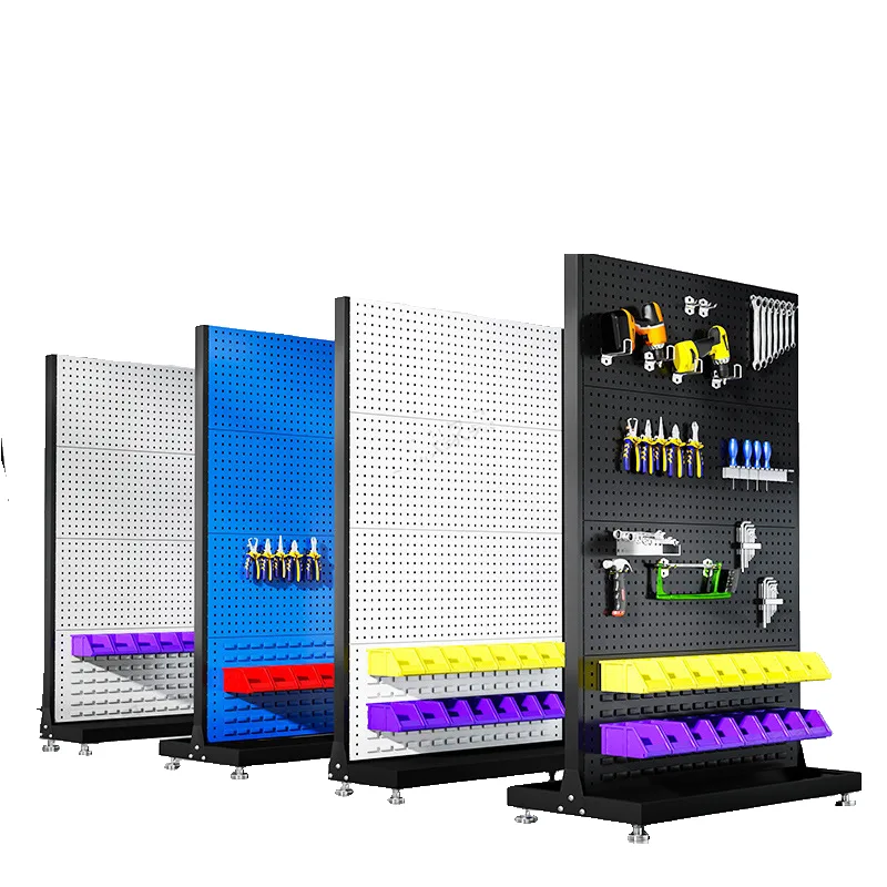 Metal Display Racks For Shop | Pegboard, Wire, Grid Metal Shelving Solutions – custom retail display image 15