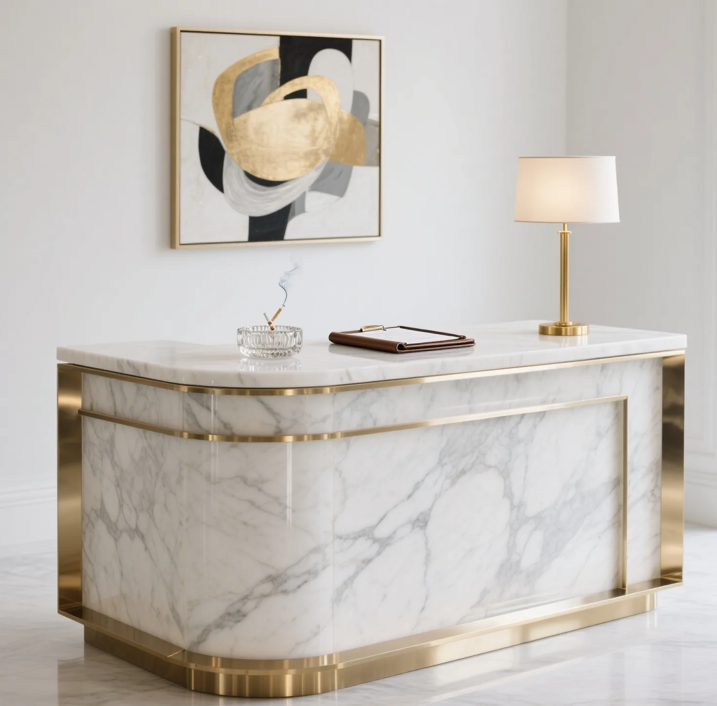 Hotel Reception Desks Counters – custom retail display image 4
