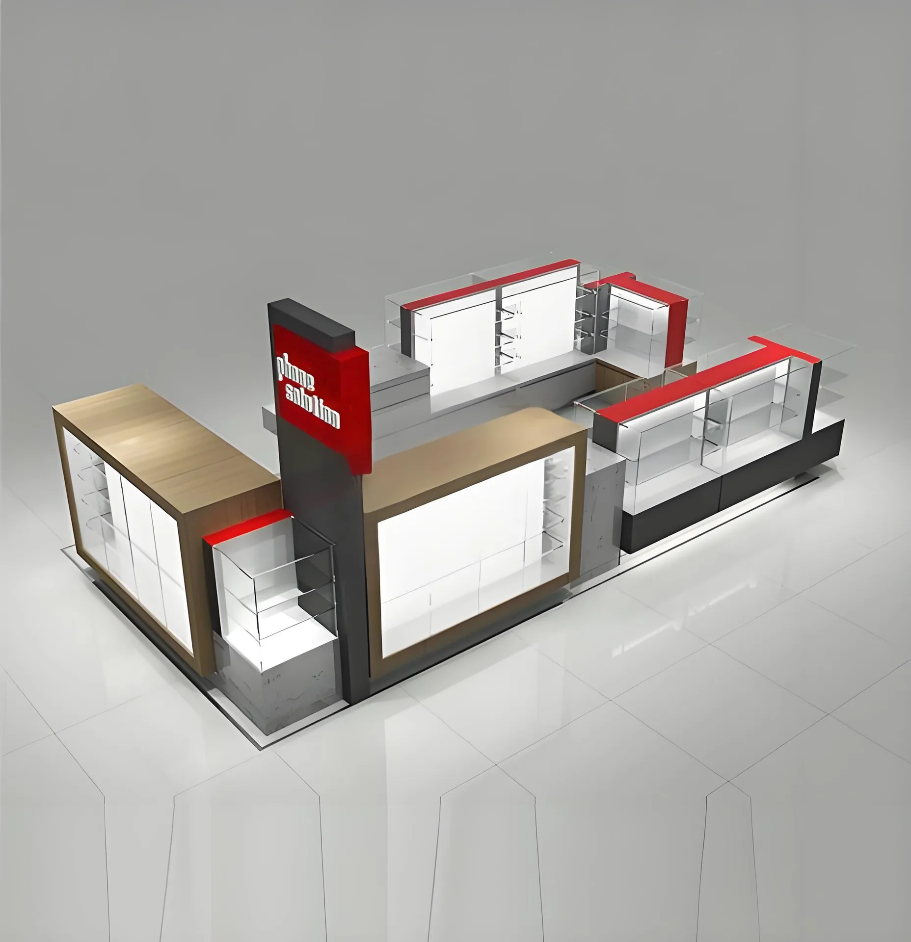 Cellphone Repair Kiosk Mobile Accessories Kiosk For Sale – custom retail display image 21