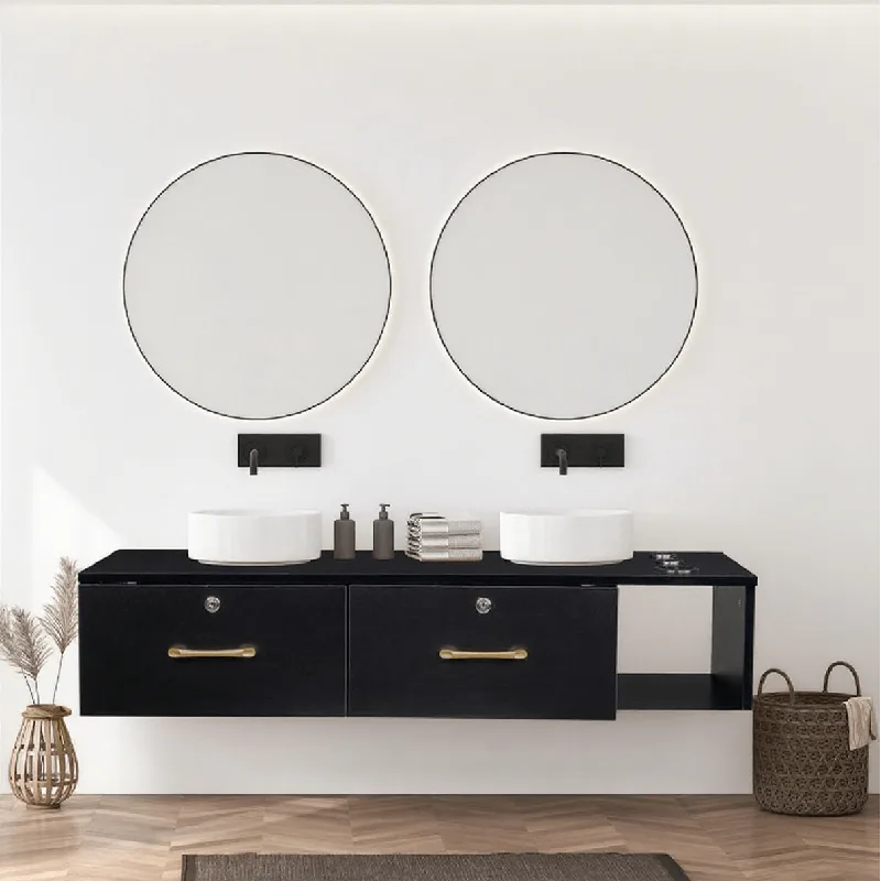 Wall Mounted Floating Salon Styling Stations For Sale – custom retail display image 30