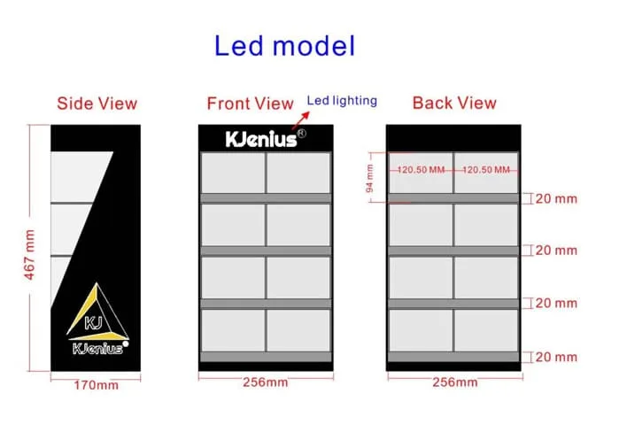LED Lighted Display Cases Showcases | Display Cabinets with Led Lights – custom retail display image 13