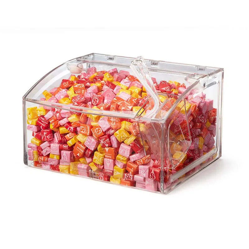 Acrylic food box display food showcase in retail food store for sale