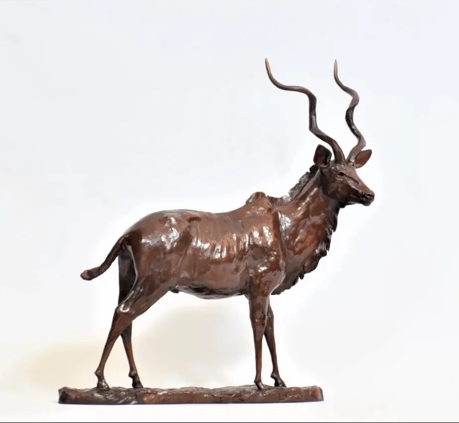 Antelope Statues Sculptures | Bronze Animal Figurine – custom retail display image 3