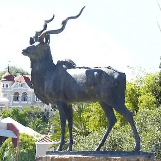 Antelope Statues Sculptures | Bronze Animal Figurine – custom retail display image 1