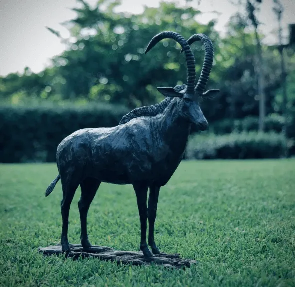 Antelope Statues Sculptures | Bronze Animal Figurine – custom retail display image 2