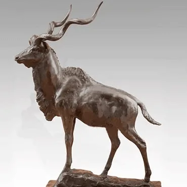 Antelope Statues Sculptures | Bronze Animal Figurine – custom retail display image 5