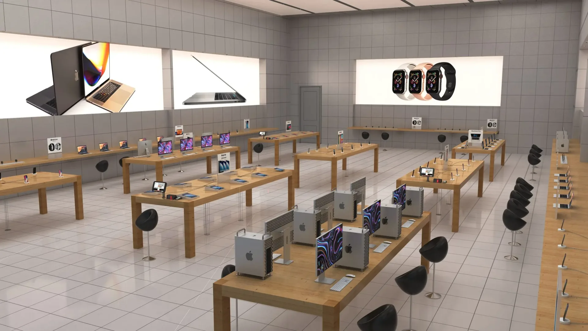 Apple Store Tables | Mobile Phone Display Tables – custom retail display image 30