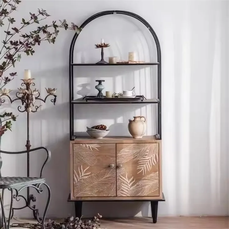 Arched Display Cabinets | Wood Metal – custom retail display image 1