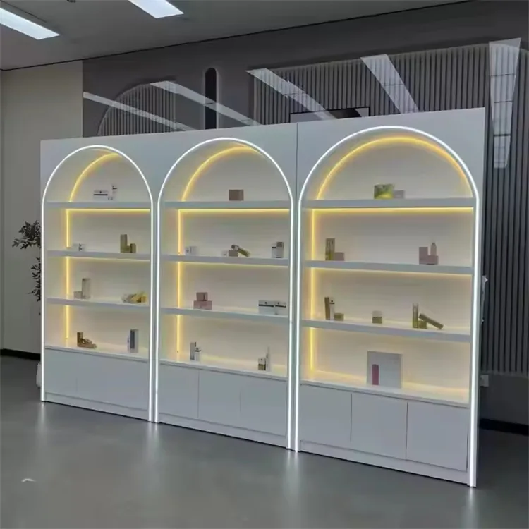 Arched Display Cabinets | Wood Metal – custom retail display image 2