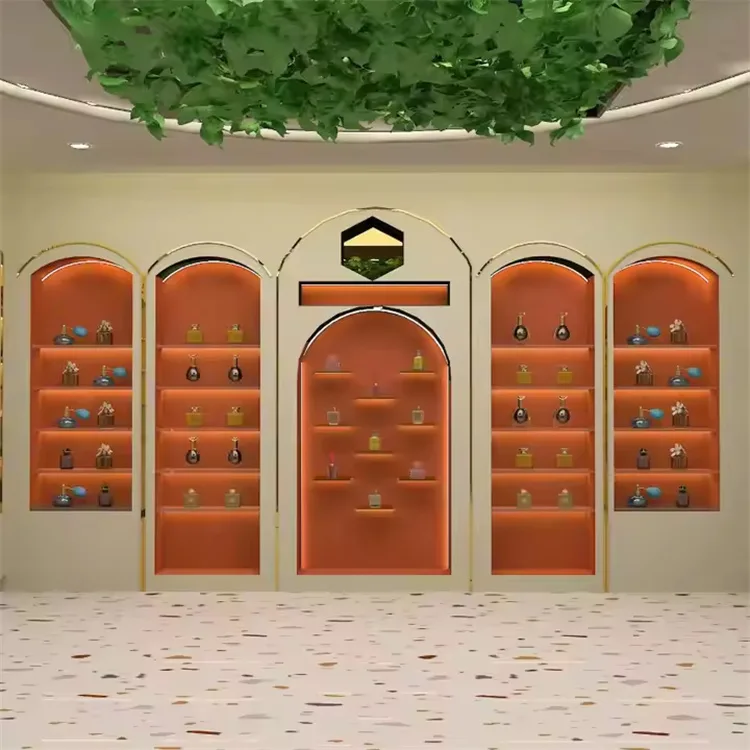 Arched Display Cabinets | Wood Metal – custom retail display image 4