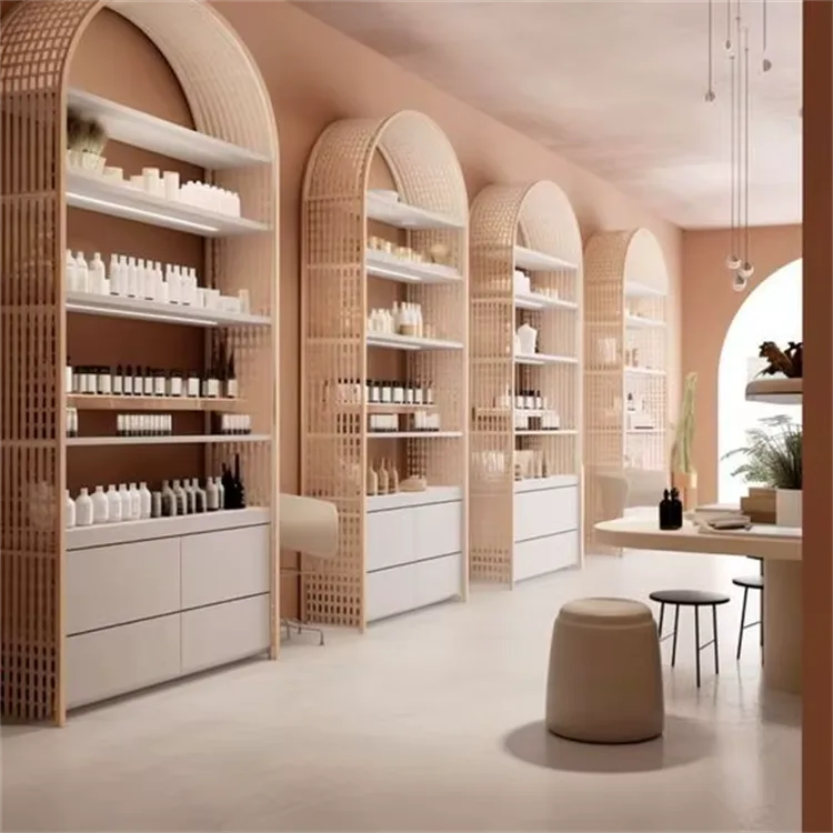 Arched Display Cabinets2 (4) Arched Display Cabinets | Wood Metal – custom retail display image 8