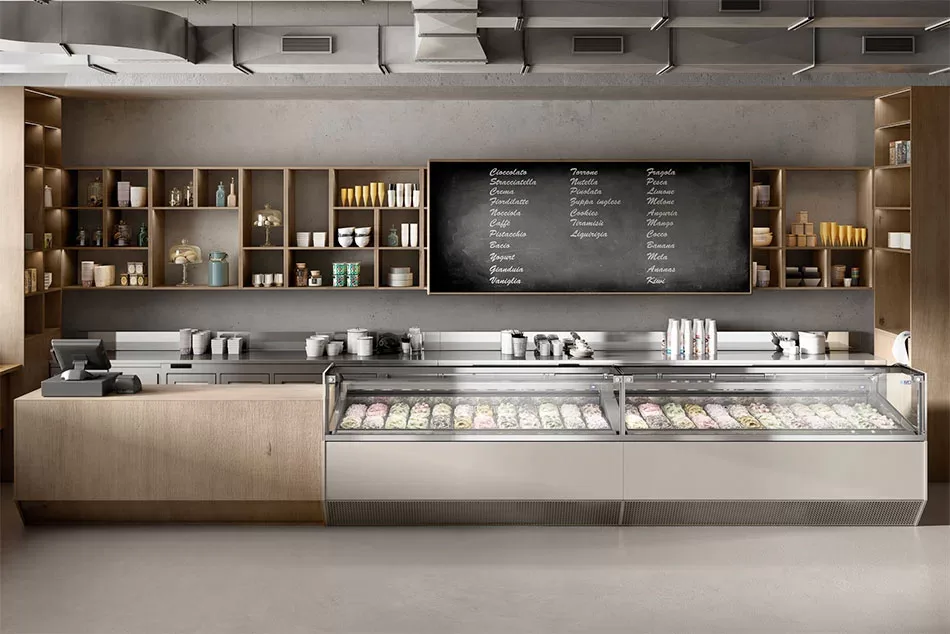 ice cream display Ice Cream Shop Counter For Sale | Design Price – custom retail display image 14