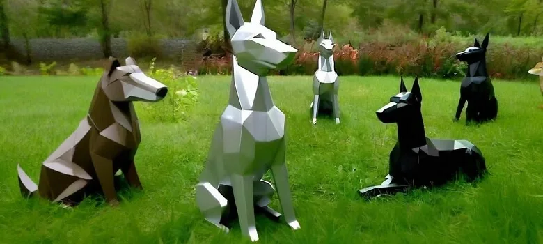 as (1) Custom Pet Sculptures Memorial Statues – custom retail display image 9