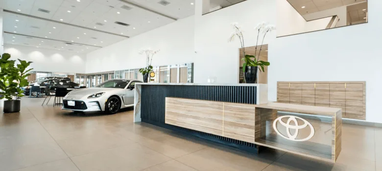 Auto Dealership Furniture | Reception Desks Signages – custom retail display image 7