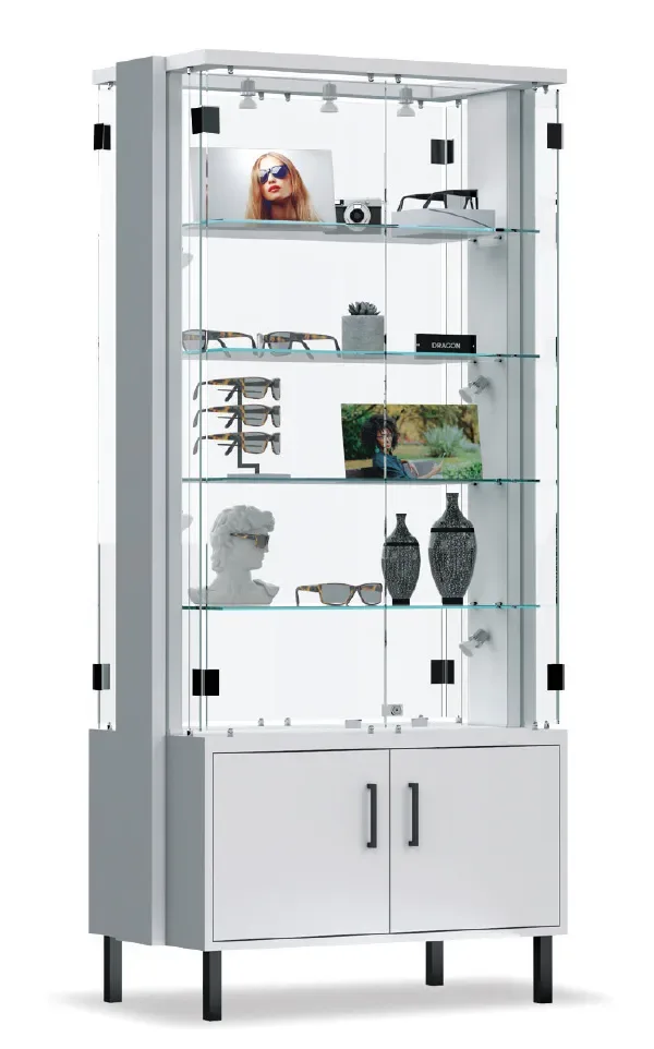 Floor Standing Display Cases Tall Glass Cabinets – custom retail display image 34