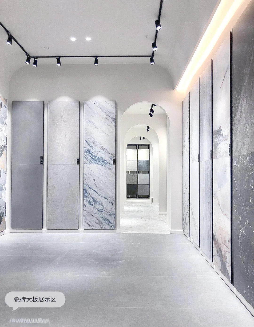 Ceramic Tile Showroom Design, Displays Metal Racks – Sleek Tile Showroom Design With Functional Tile Display Stands- Pull Out