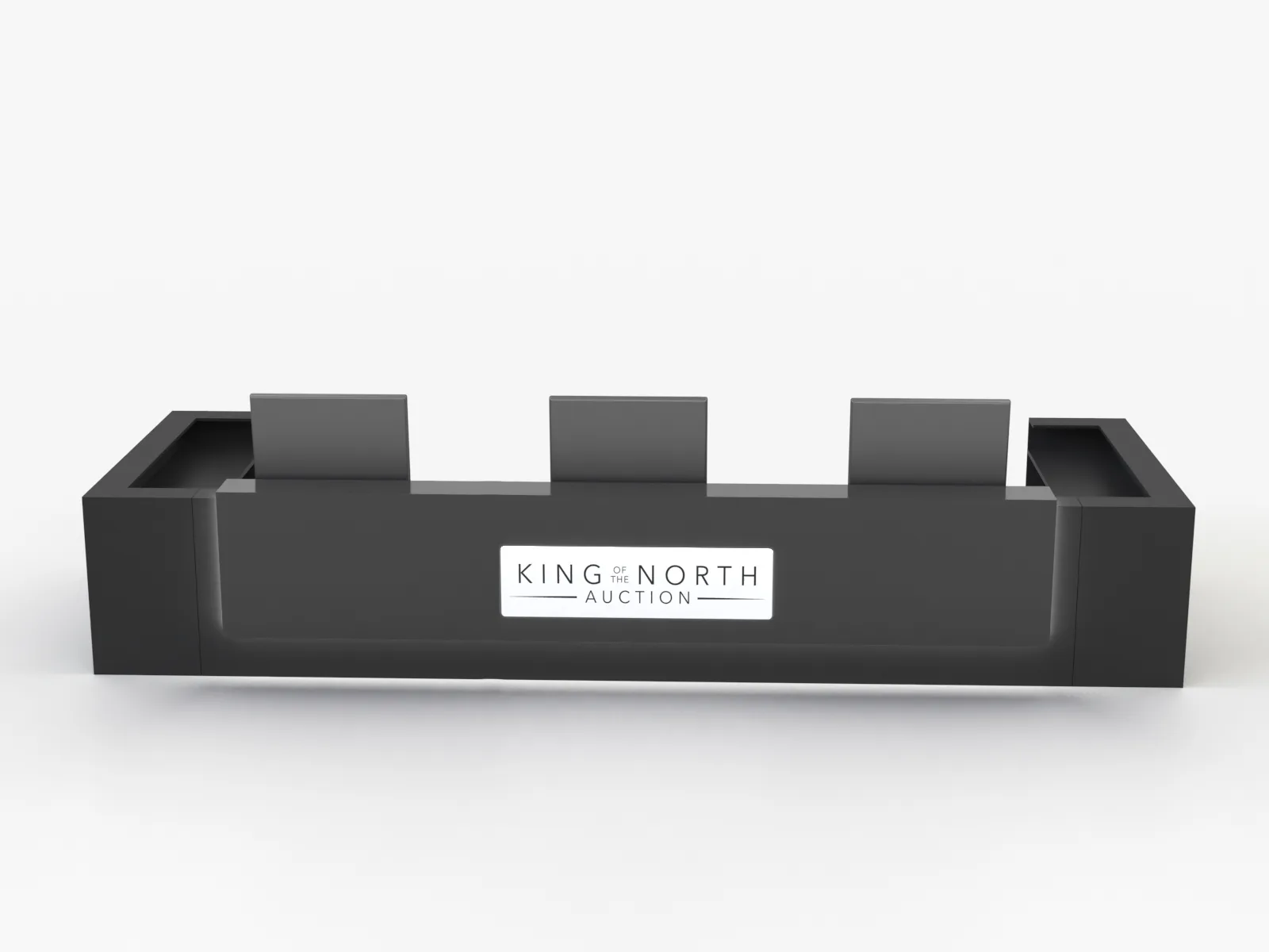 3-station office desk custom office reception desk in sale