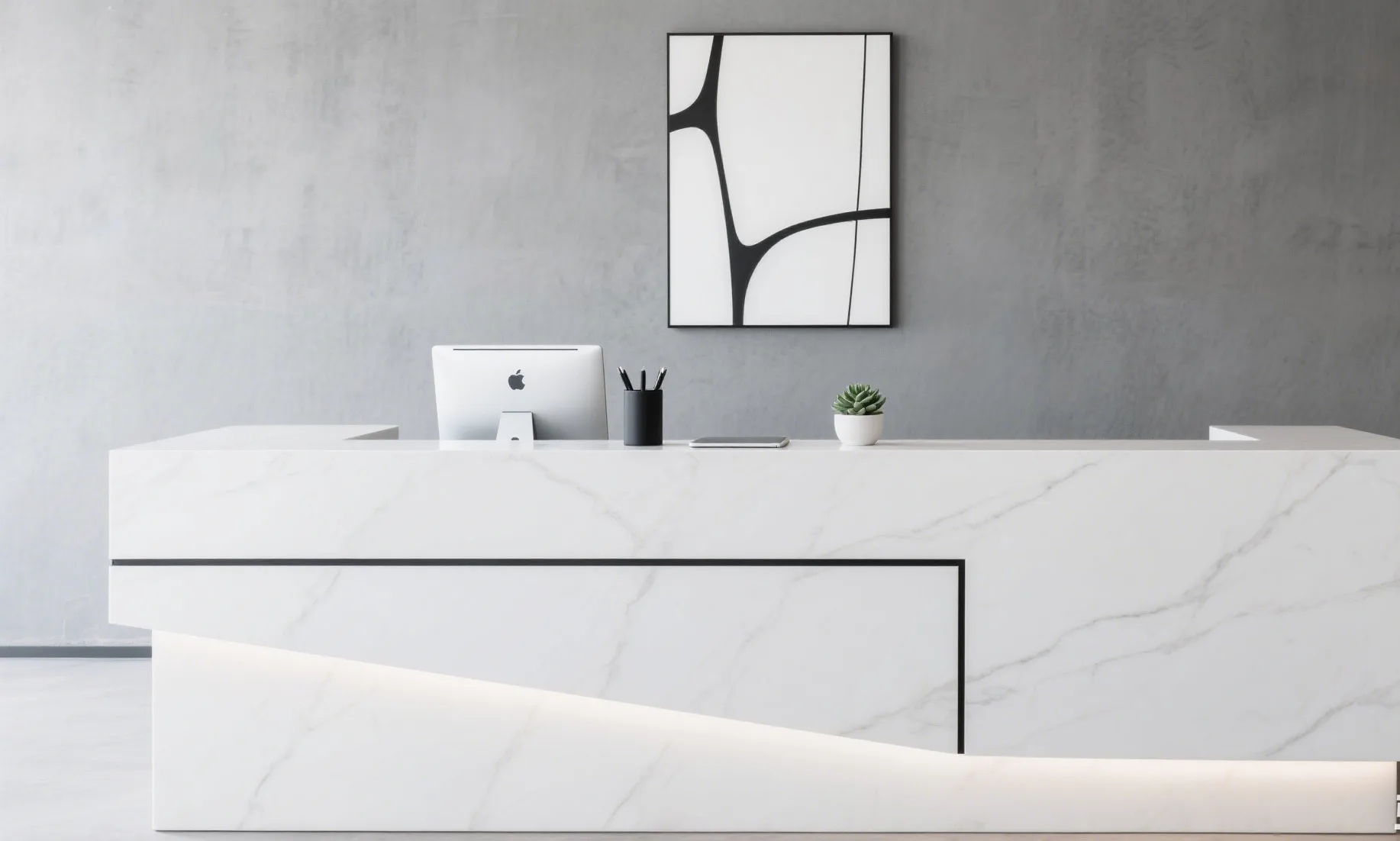 Custom Reception Desk, Counter Welcome Table For Sale – custom retail display image 85