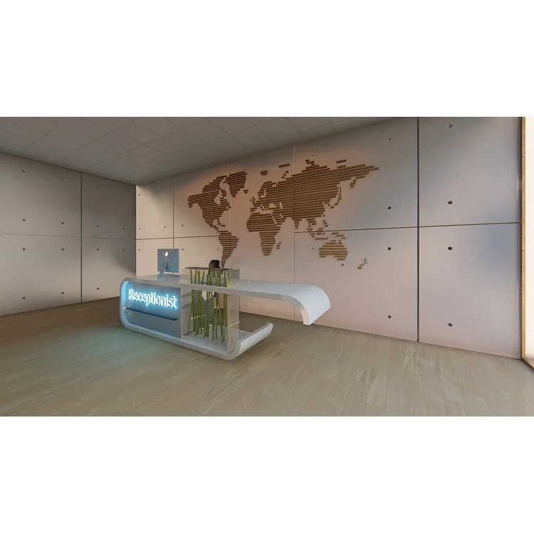 Wood Reception Desks Counters – custom retail display image 97