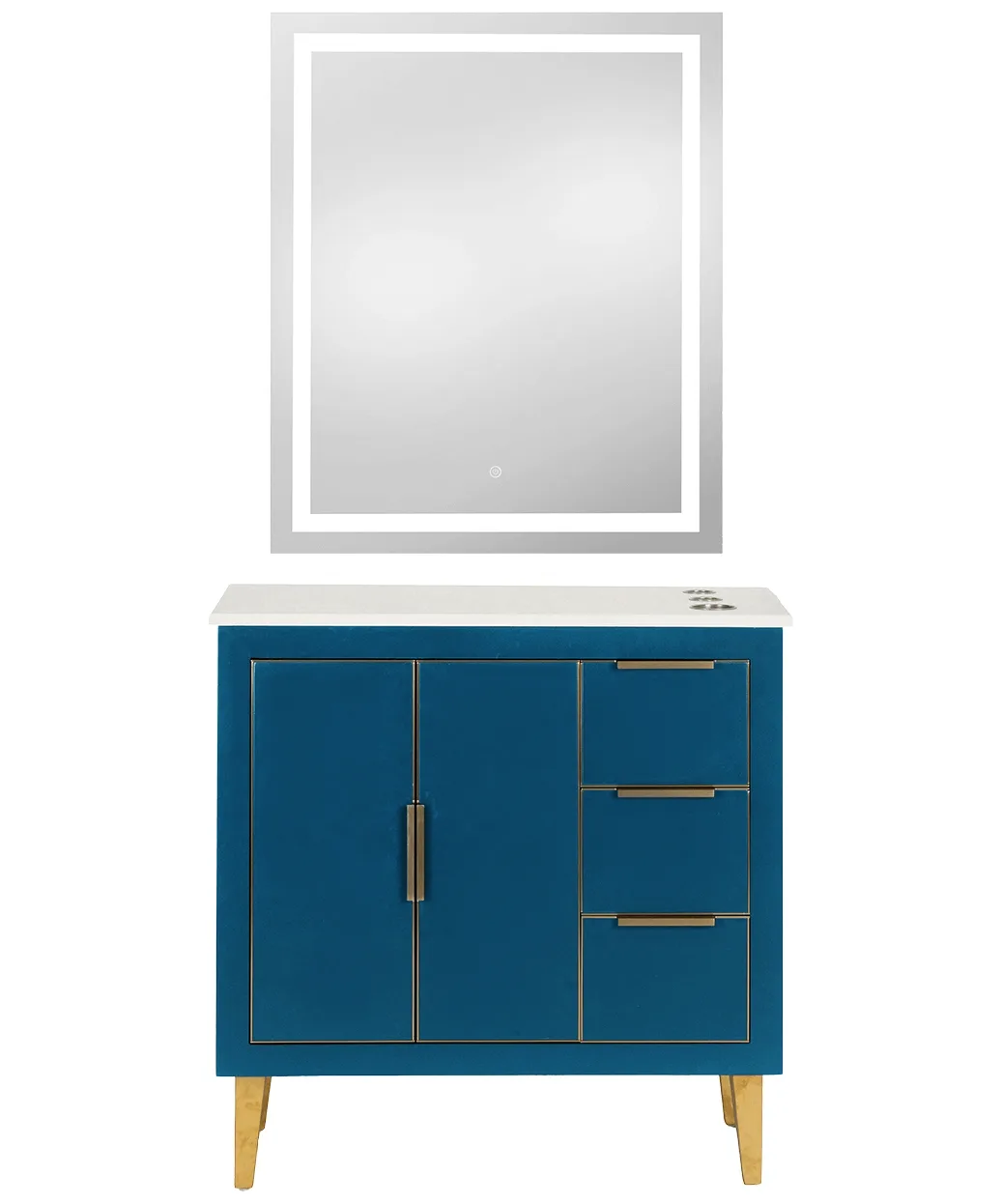 Wall Mounted Floating Salon Styling Stations For Sale – custom retail display image 22