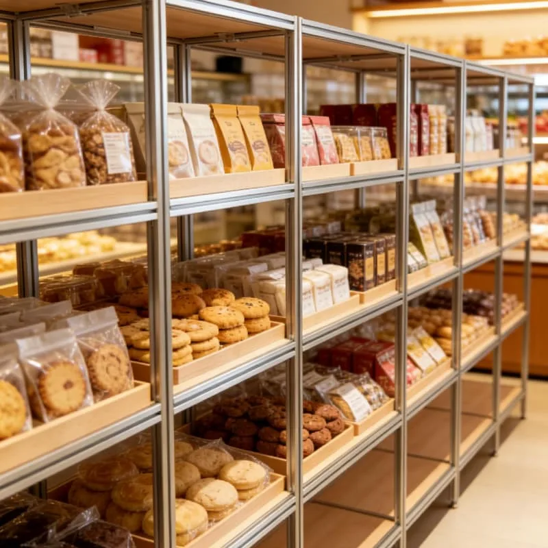 Bread Display Stand For Bakery Pastry Displays – custom retail display image 34