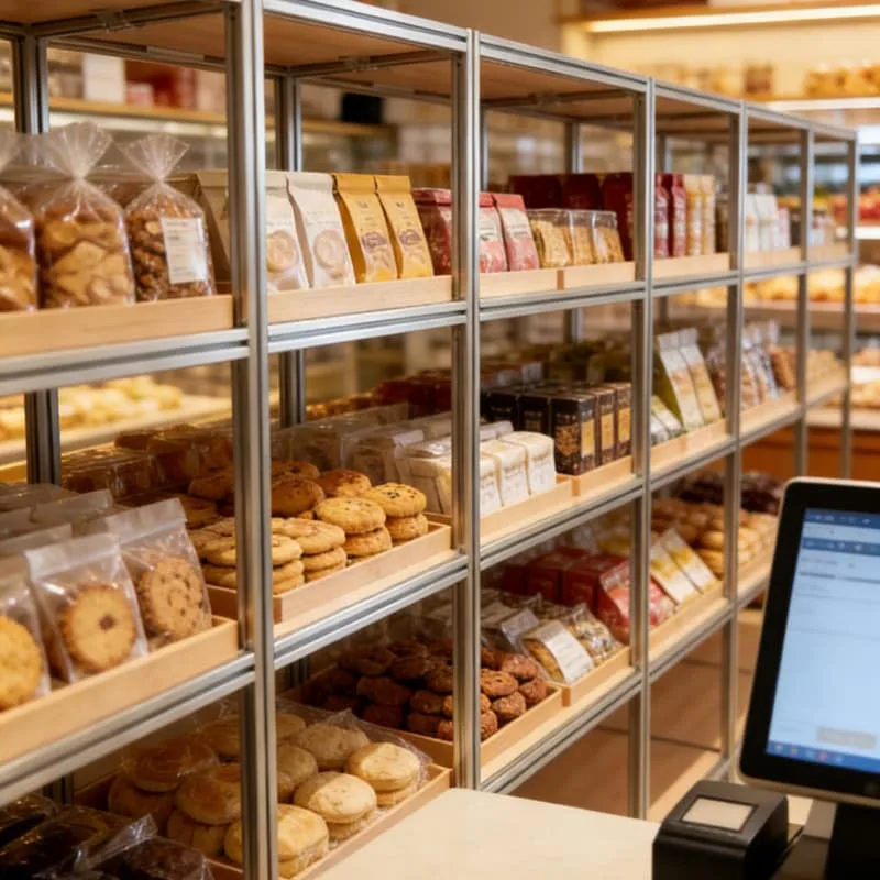 Bread Display Stand For Bakery Pastry Displays – custom retail display image 33
