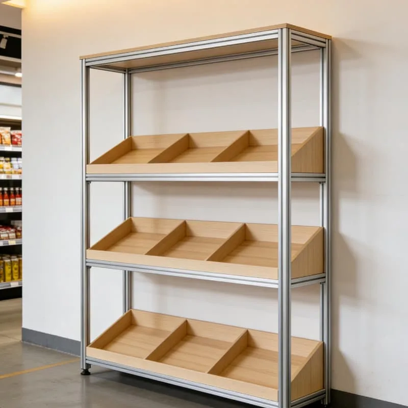 Bread Display Stand For Bakery Pastry Displays – custom retail display image 26