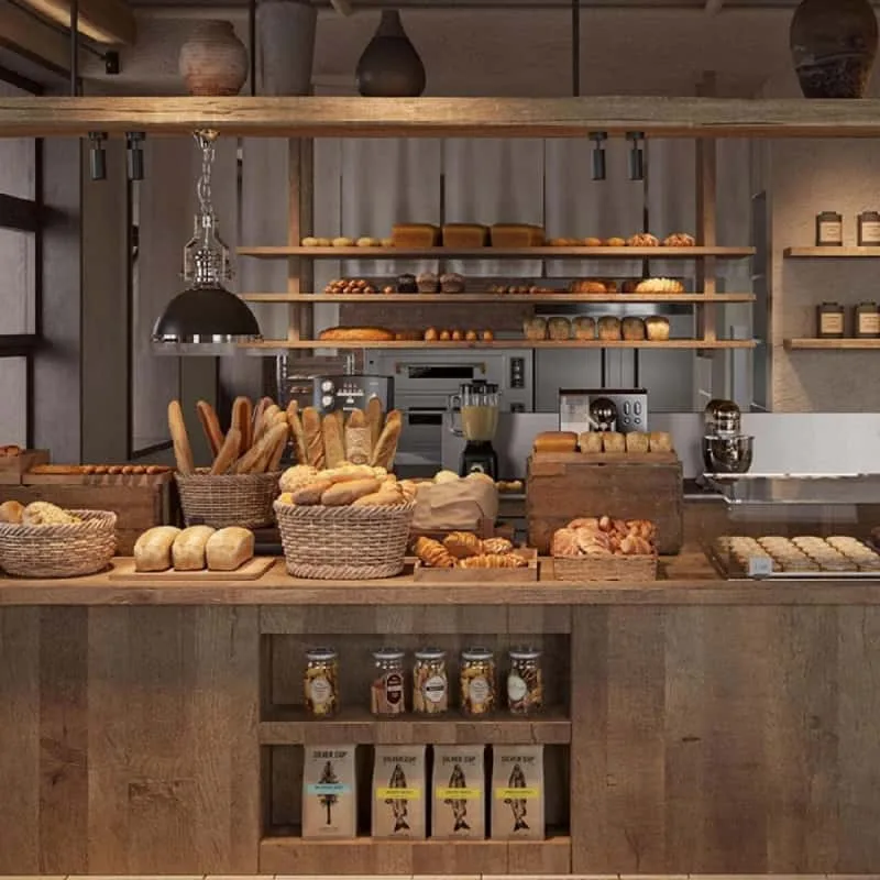 Restaurant Design | Custom Food Shop Displays Counters – Luxury Bakery Shop Interior Design image 7