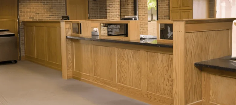 Bank Furniture | Reception Counters Casework Cabinet – custom retail display image 10