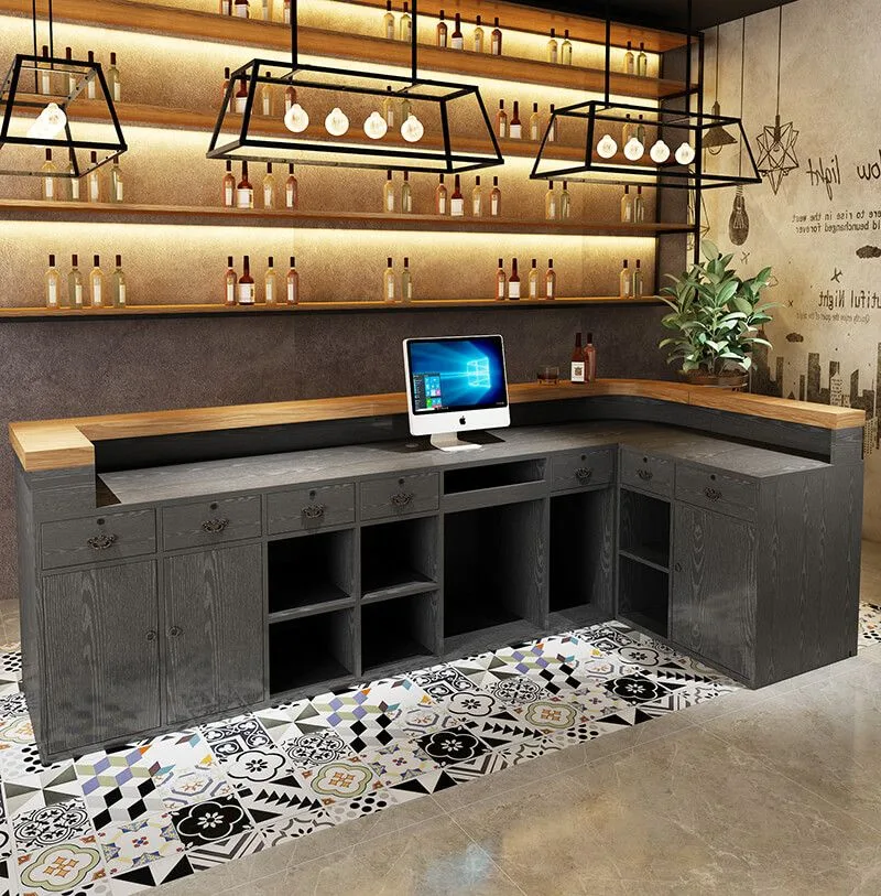 Wooden Display Counter | Glass Counter Cases For Shop – custom retail display image 33