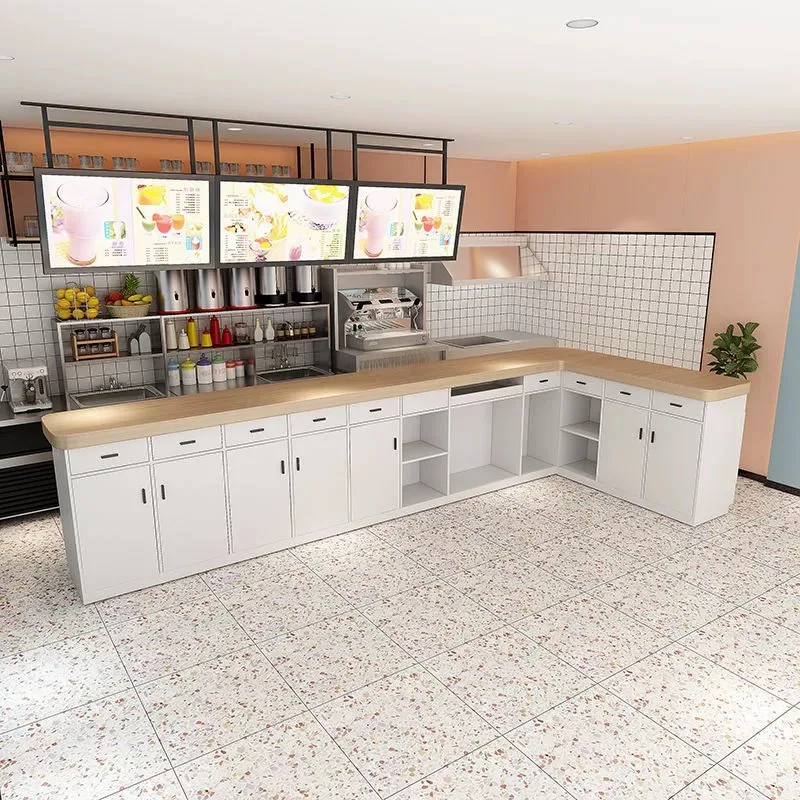 Bubble Tea Counter | Custom Bubble Tea Shop Counters – custom retail display image 13