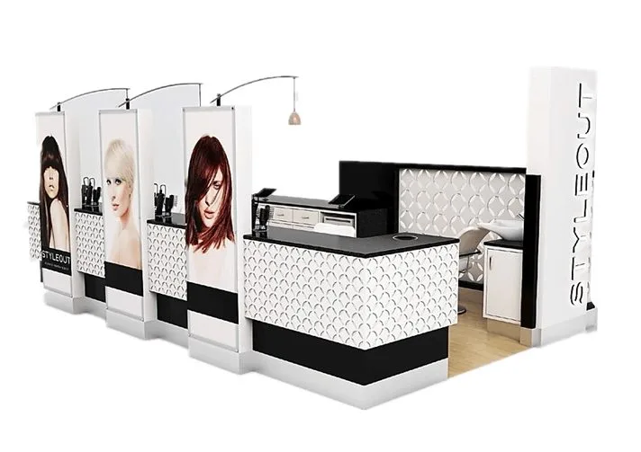 Barber Kiosk Haircut Kiosk For Sale – Matcha Tea Kiosk Real Case image 5