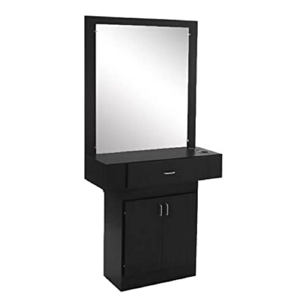 Double-Sided Barber Salon Styling Stations With Mirror – custom retail display image 37