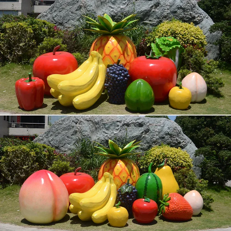 Fiberglass Banana Statues Sculptures For Garden Park – custom retail display image 10
