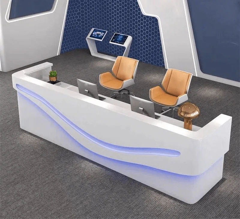 Wood Reception Desks Counters – custom retail display image 56