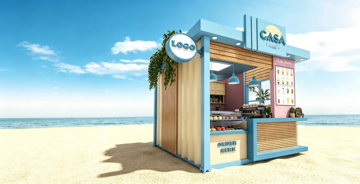 beachs Outdoor Beach Kiosk – custom retail display image 30