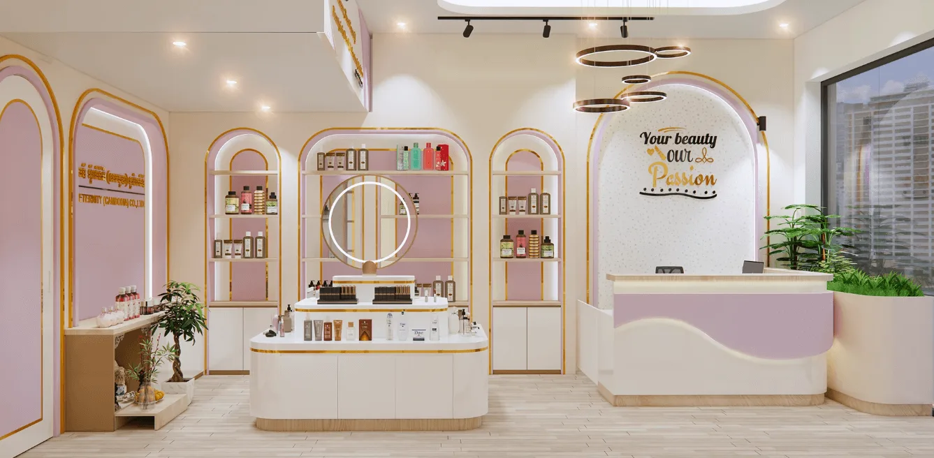 Cosmetic Shop Design Decoration Ideas – Houston Cosmetic Store Full Build | Custom Interior & Furniture Project image 7
