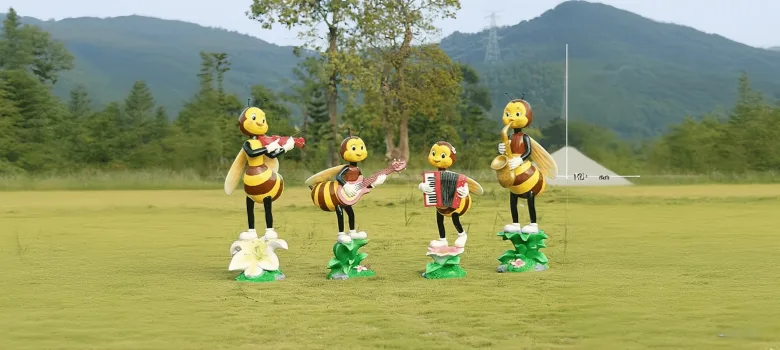 Bee Statues Sculptures For Garden Ornaments – custom retail display image 14