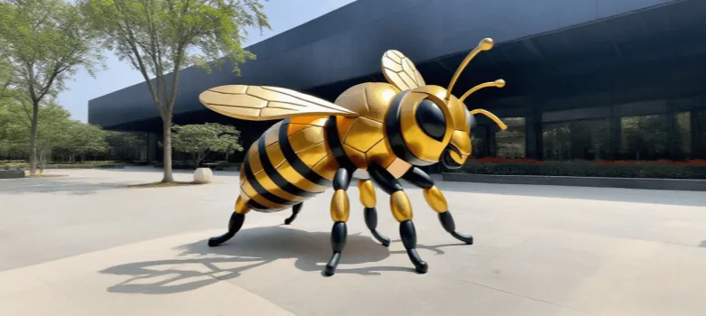 Bee Statues Sculptures For Garden Ornaments – custom retail display image 15