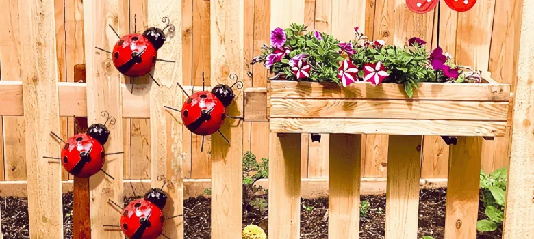 Large Beetle Sculptures Metal Ladybug Statues For Garden – custom retail display image 7
