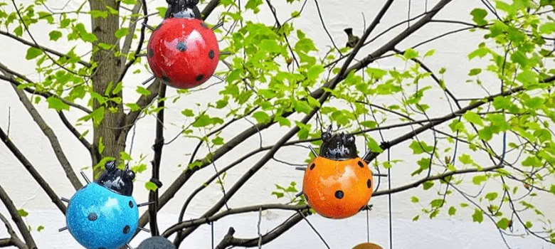 Large Beetle Sculptures Metal Ladybug Statues For Garden – custom retail display image 8